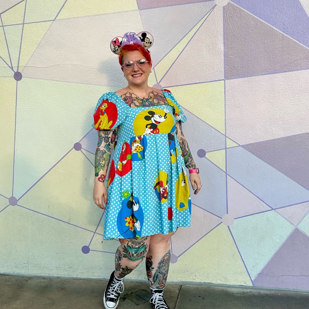 Mickey and Friends Custom Bed Sheet Dress